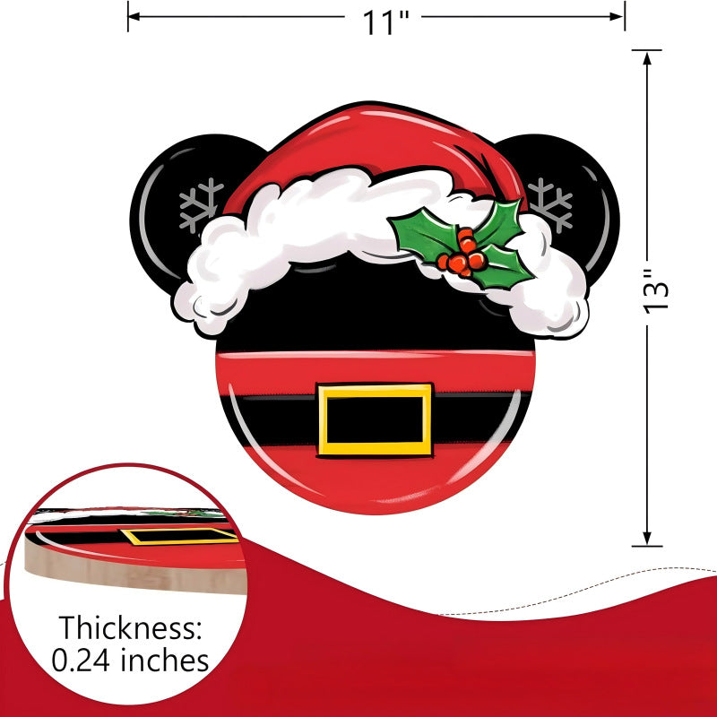 Dekoratives Holzschild mit Wintermotiven Brehn