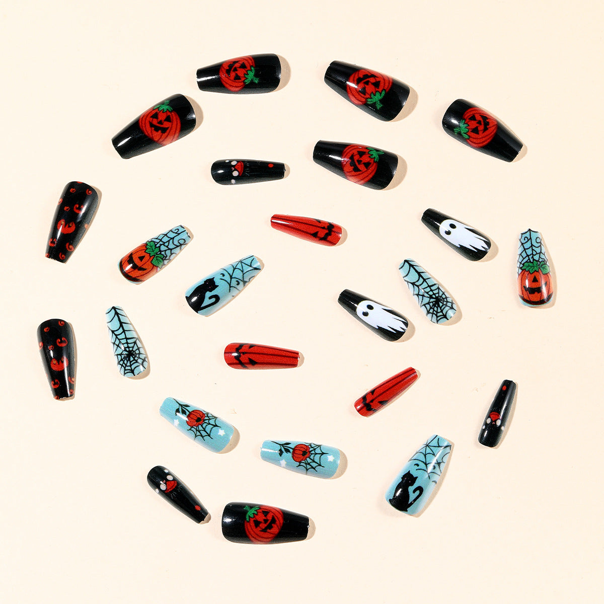 Halloween-Themen Nagelkunst Extensions Brehn