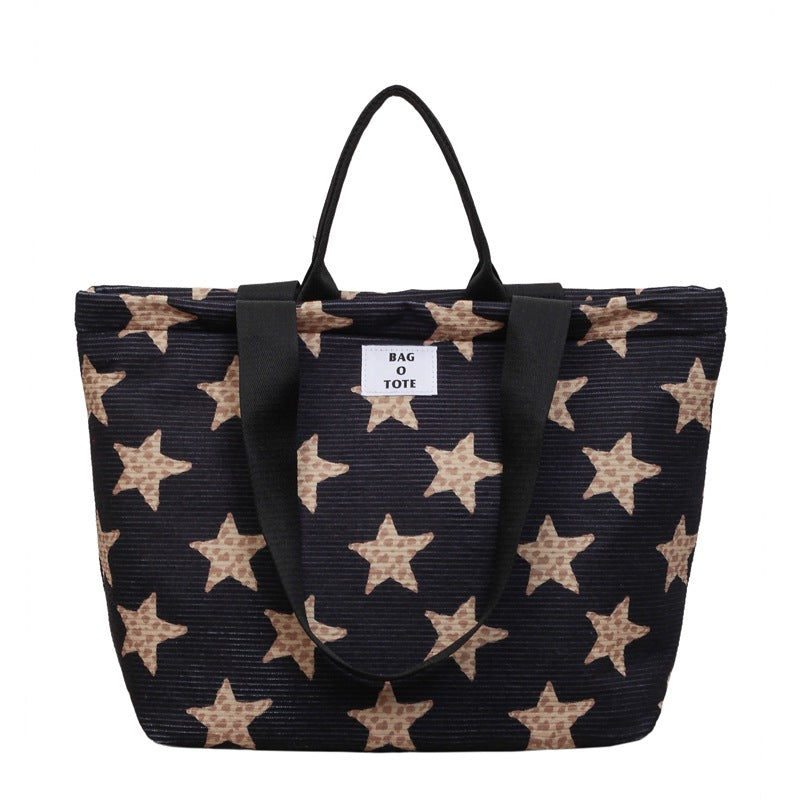Sternmuster-Canvas-Tote-Bag