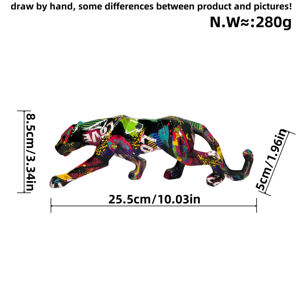 Dekorative Panter Skulptur Brehn
