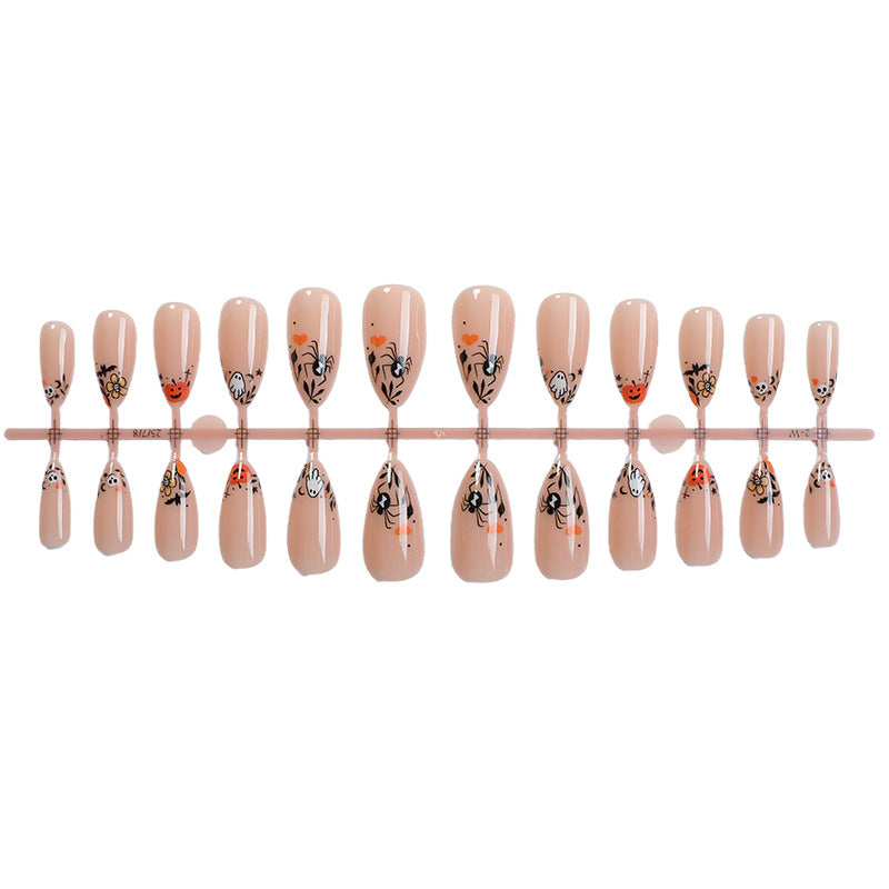 Künstlerisches thematisches Press-On-Nageldesign Brehn