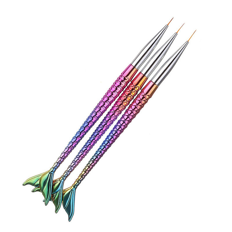 Mermaid Tail Nail Art Pinsel Brehn
