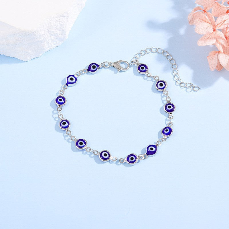 Dekorativer böser Blick Charme Armband Brehn