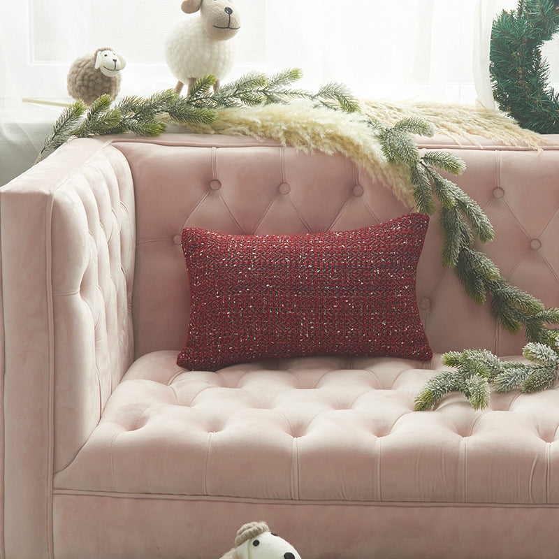 Gemütliches Karomuster-Wurfkissen