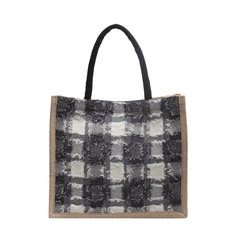 Lässige Tartan-Muster Tasche