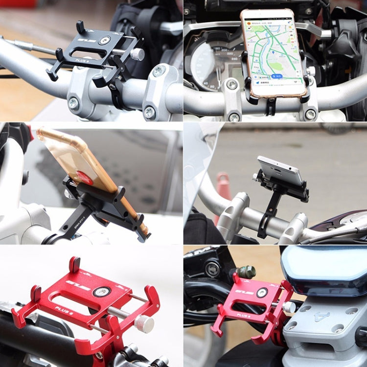 GUB Plus 6 Handyhalterung für MTB-Fahrräder aus Aluminiumlegierung (Schwarz)