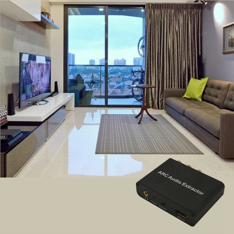 Brehn | 192KHz ARC Audio Extractor HDMI ARC zu SPDIF + Koaxial + L/R Converter Audio Rückkanal Adapter