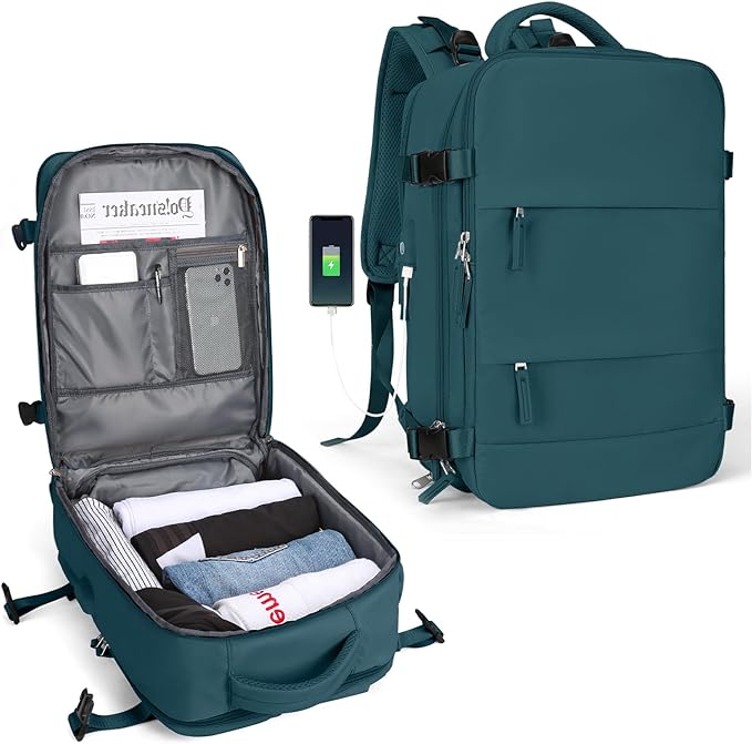 Brehn | Robuster Rucksack für Reisen mit USB-Ladeanschluss