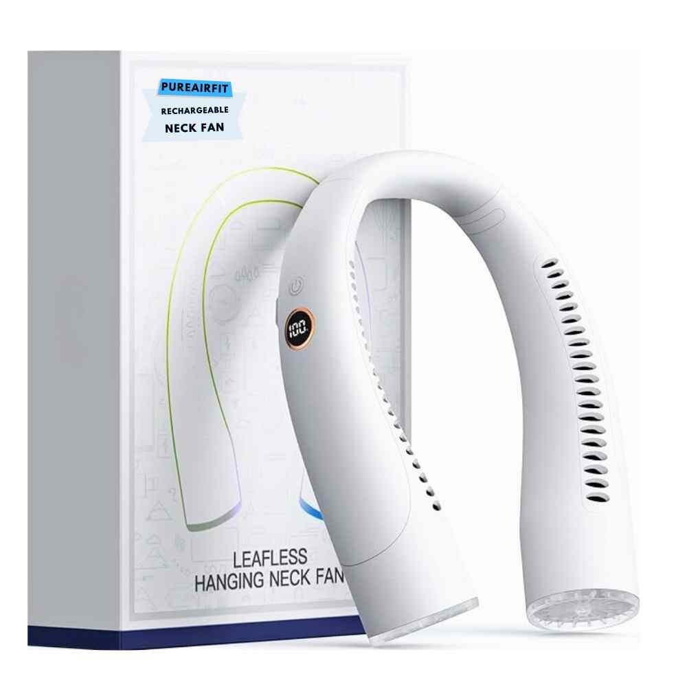 Bladeless Tragbarer Halsventilator mit 3 Geschwindigkeiten Silent Kühlung 4000 mAh Rechargeable | Brehn