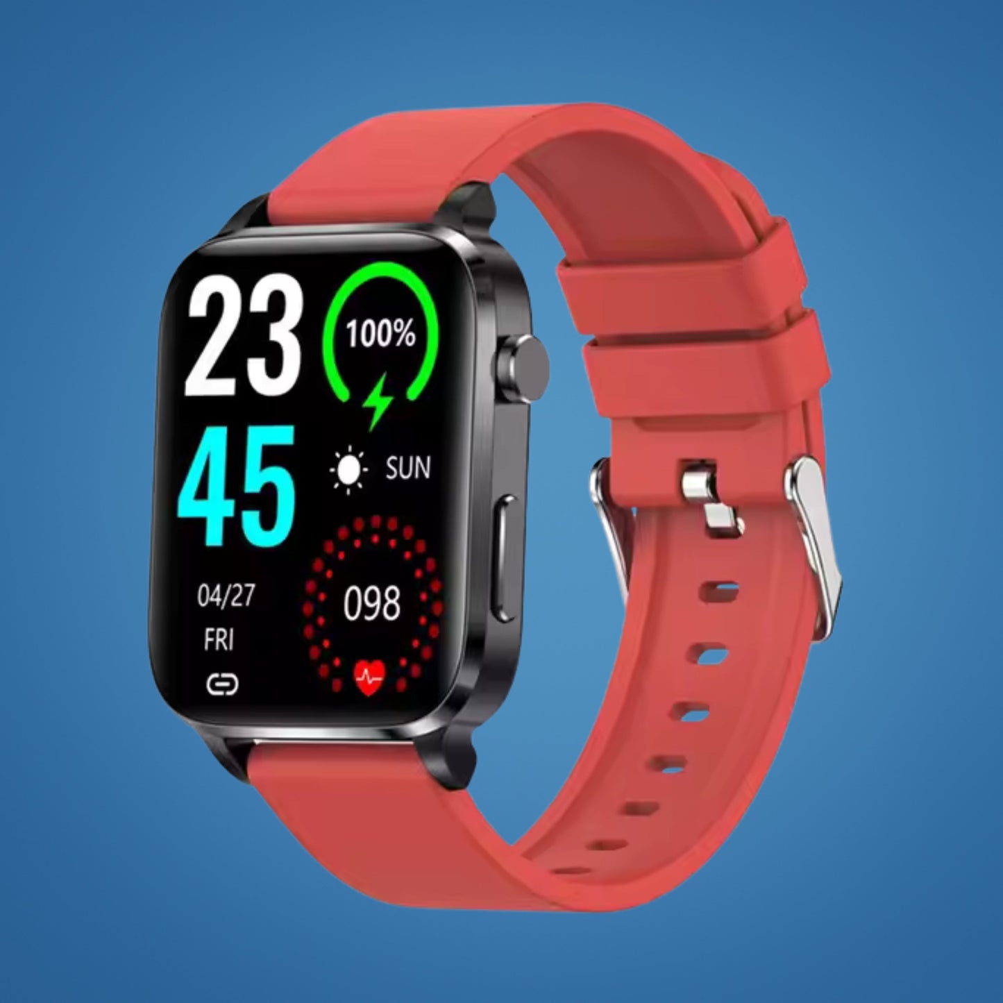 GlucoWell | Nicht-invasive Diabetes-Smartwatch – Blutzucker-Monitor – HD-Display – schmerzfreies Glukose-Tracking für Erwachsene Brehn