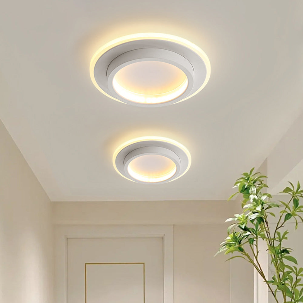 Runde Metall Acryl LED Deckenleuchte | Brehn