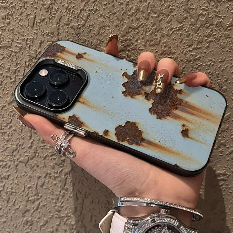 Brehn | Industrieller Rostfinish Stoßfeste iPhone-Hülle