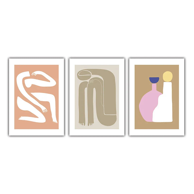 Abstrakte Minimalistische Stillleben Figuren Kunst Feine Kunst Leinwanddrucke Poster Bilder Für Wohnzimmer Schlafzimmer Moderne Wohnkultur | Brehn