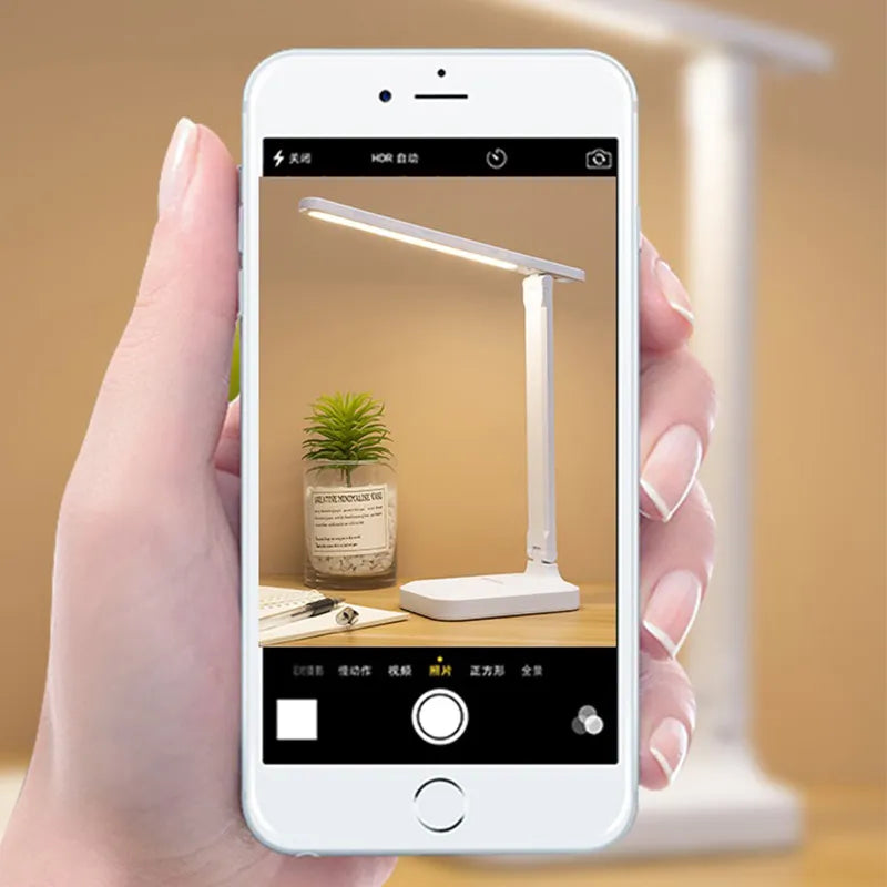 BowLift | LED Table Lamp | Rechargeable 6000mAh | Stepless dimmable | Foldable Desk Lamp with Touch