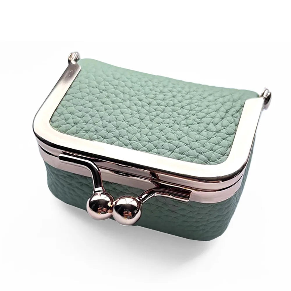 Brehn | Mini Retro Leder Reise Schmuck Aufbewahrungstasche