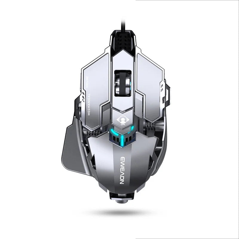 Brehn | Ergonomische RGB Mechanische Metall Kabelgebundene Gaming Maus