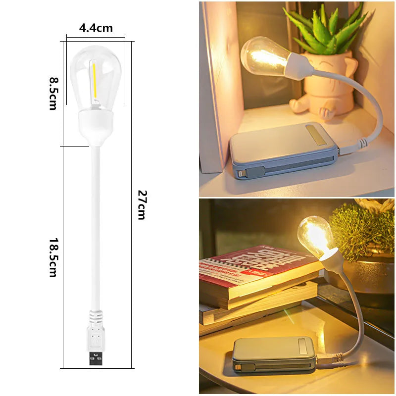 USB LED Rotierende Nachtlampe – Flexibles Leselicht für unterwegs | Brehn