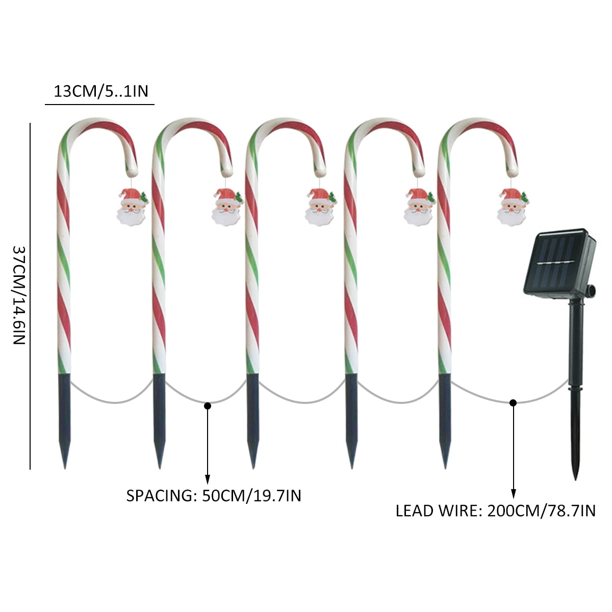 Brehn | Zuckerstangenstraße LED Solar Lampe