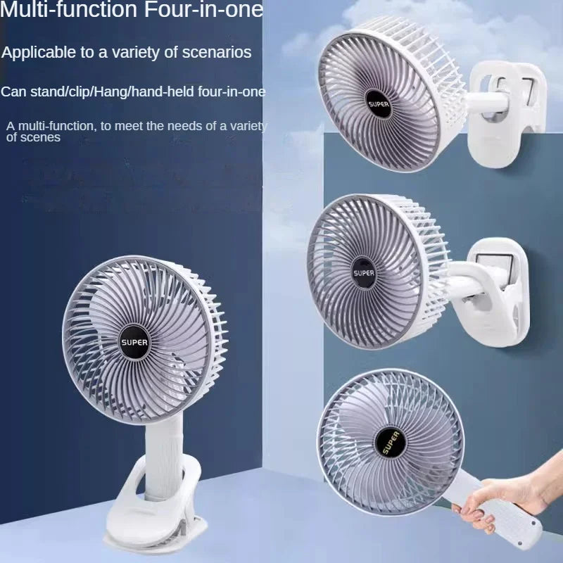 Clip-On Tragbarer Kompakter USB Wiederaufladbarer Kühlventilator | Brehn