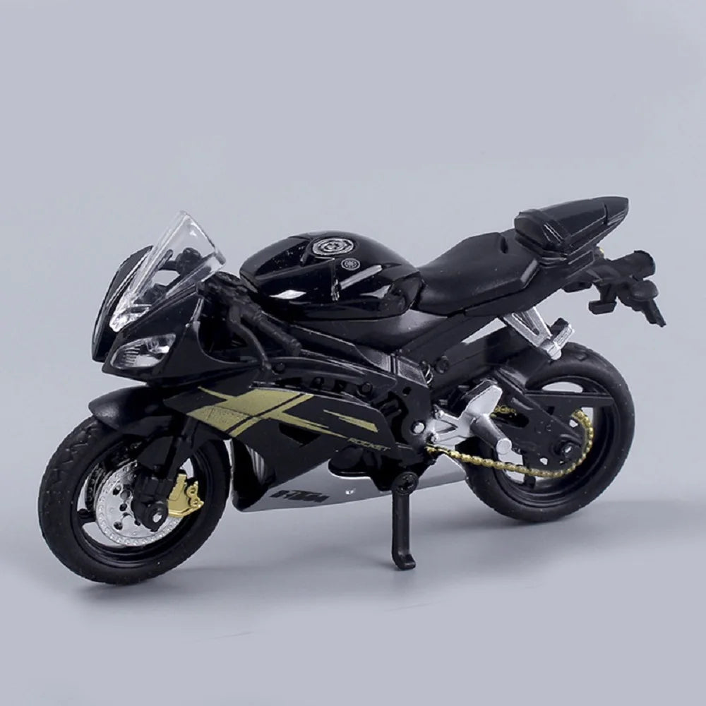 Brehn | 1:18 Maßstab Yamaha R6 Legierungsroller Sportbike Figuren Diecasts Kinder Spielzeug Motorrad Rennmodell Nachbildungen Sammlergeschenk für Jungen