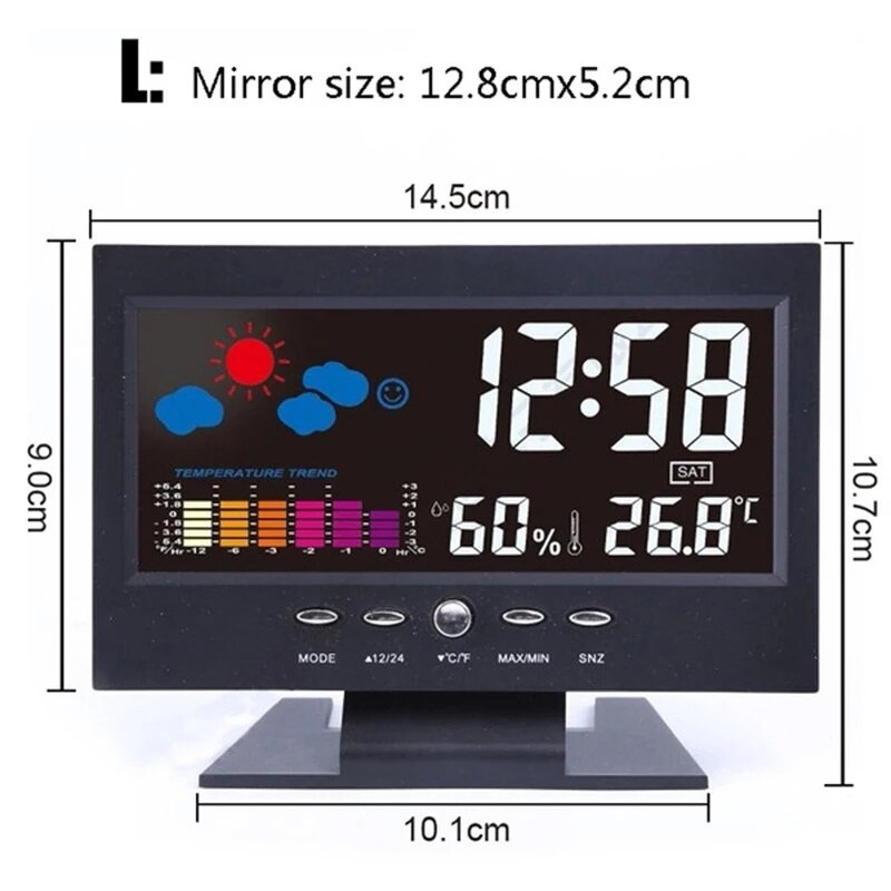 Brehn | Alarm Pro LCD Wetterstation Uhr