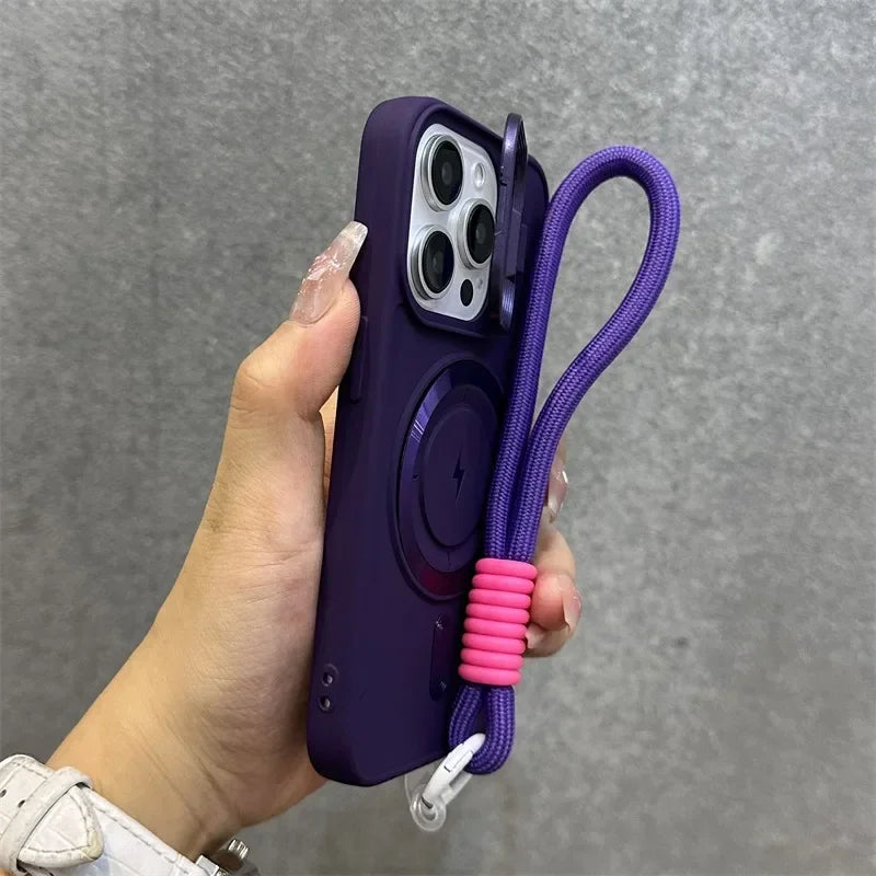 Brehn | Magnetische weiche Handgelenk Halter Linse Abdeckung iPhone Hülle