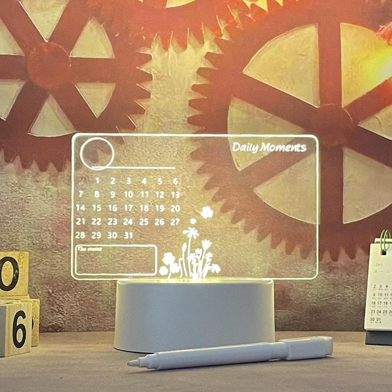 Brehn | Kreative Notiztafel LED Tischlampe