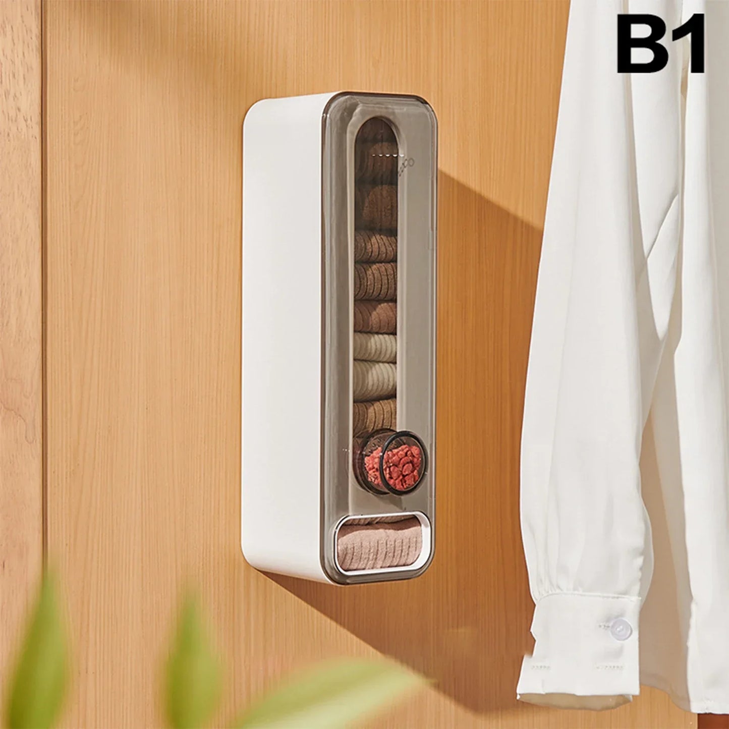 Brehn | Wandmontierter Aromatherapie Kleiderbügler Unterwäsche Organizer