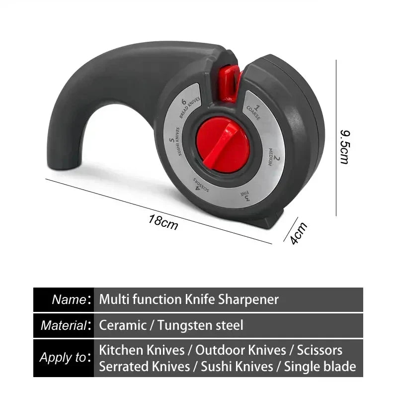 Brehn | 6-in-1 Multi Tool Anti-Rutsch Messer-Schärfer