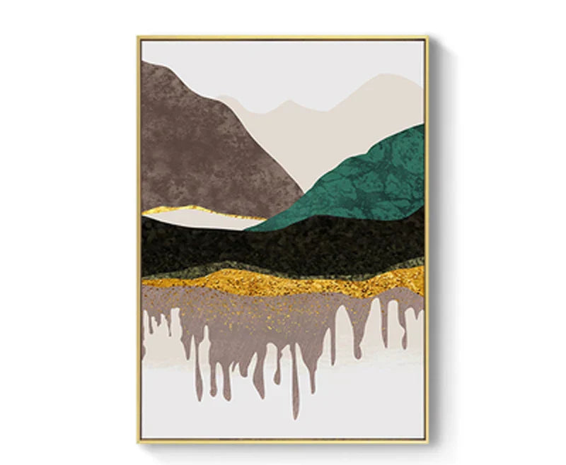 Abstrakte Berglandschaft Wandkunst Fein Kunst Leinwanddrucke Bilder für modernes Apartment Wohnzimmer Schlafzimmer Hotelzimmer Kunst Dekor | Brehn