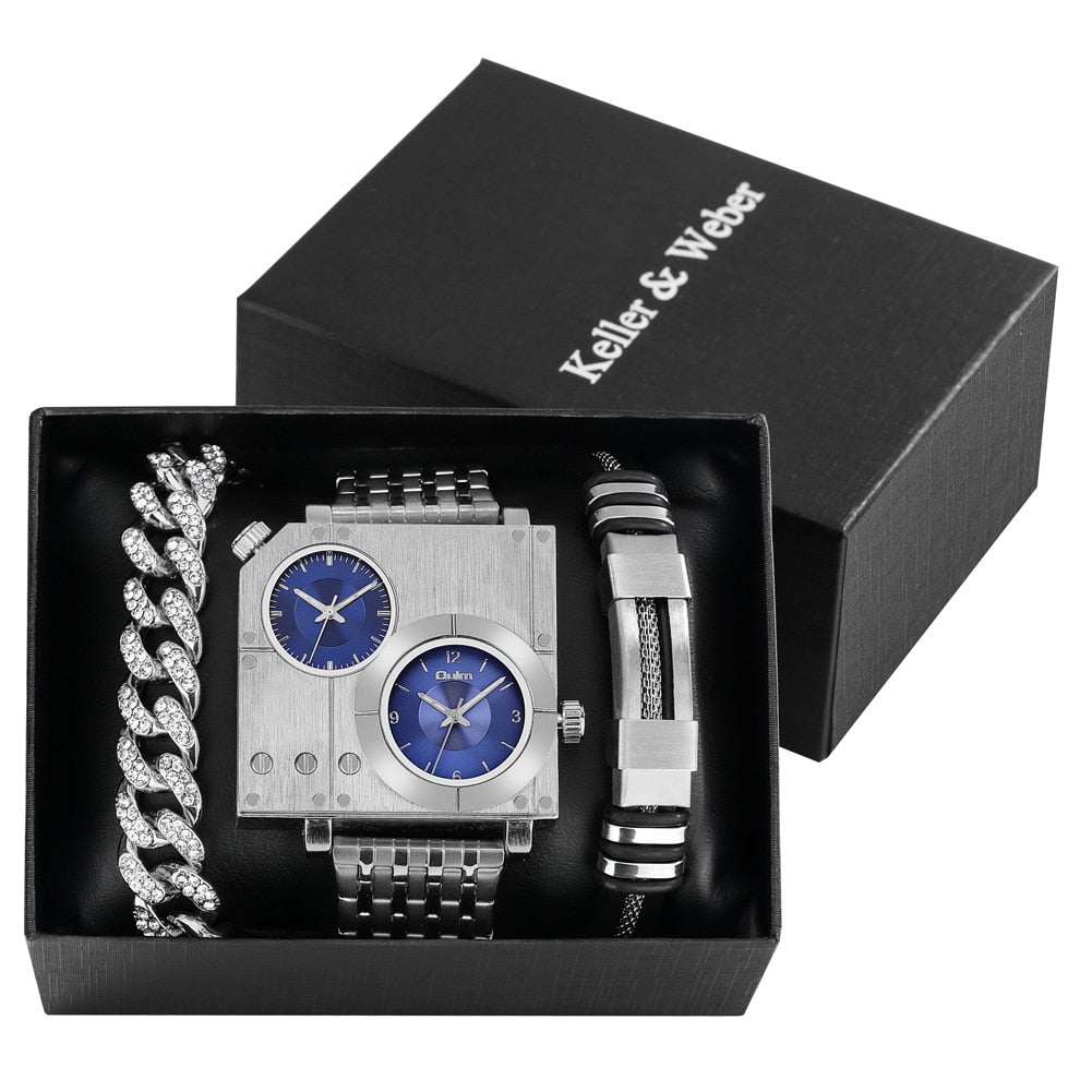 Brehn | Ultimativer Zeitmesser Quadrat Uhr Geschenkset