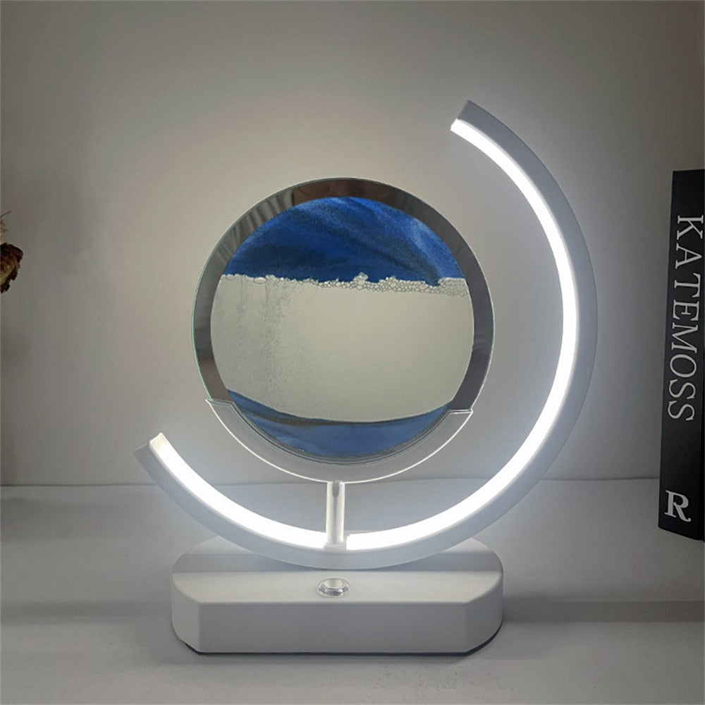 3D LED Fließender Sand Kunst Tischlampe | Brehn