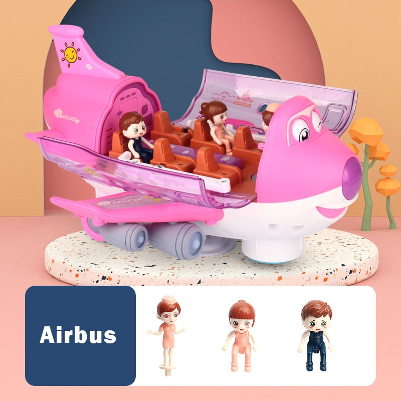 VIvolux | Kinder Musik Elektrisch Zusammengebaut Airbus Spielzeug