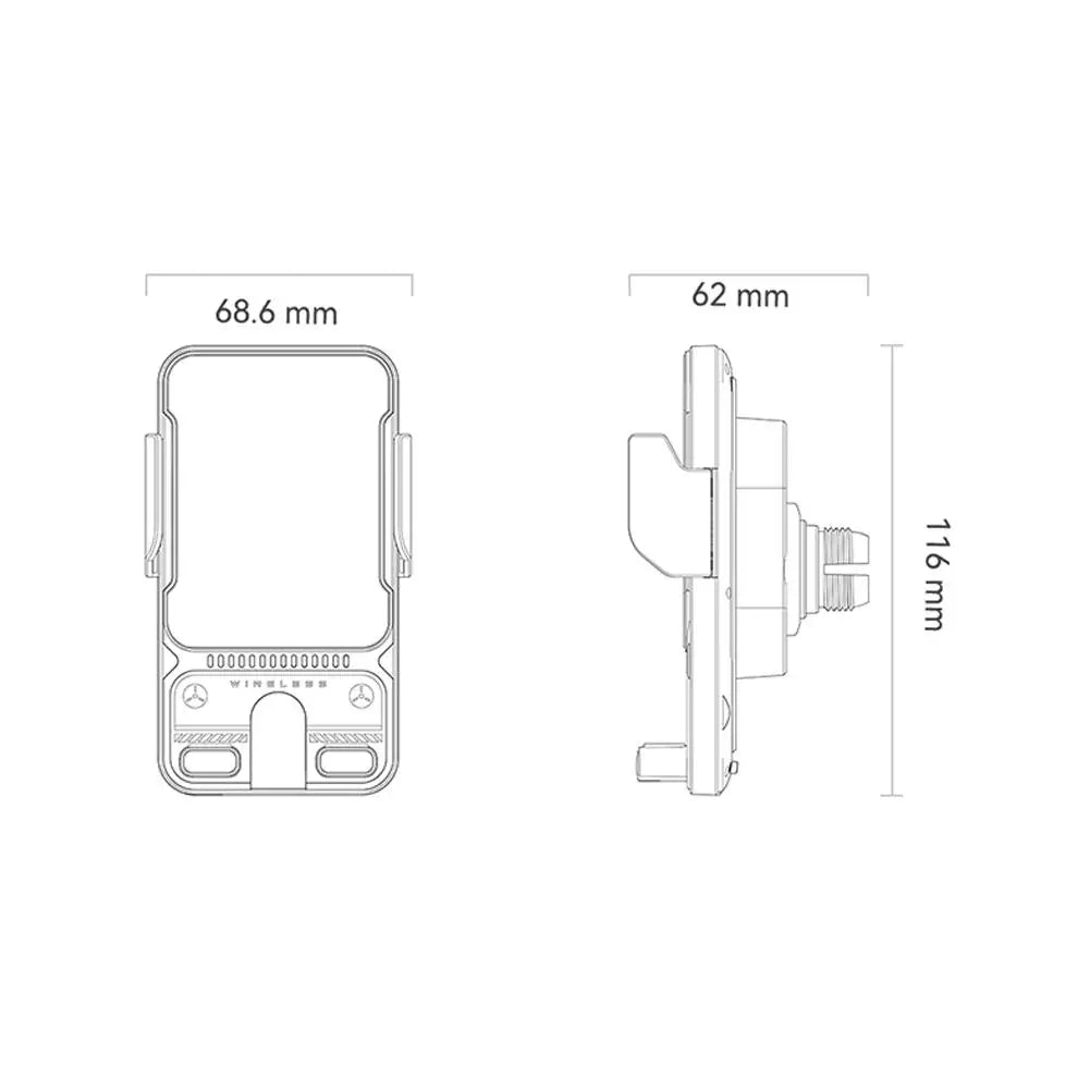 Brehn | smarter Auto-Clamping Wireless Charger Auto Telefonhalter