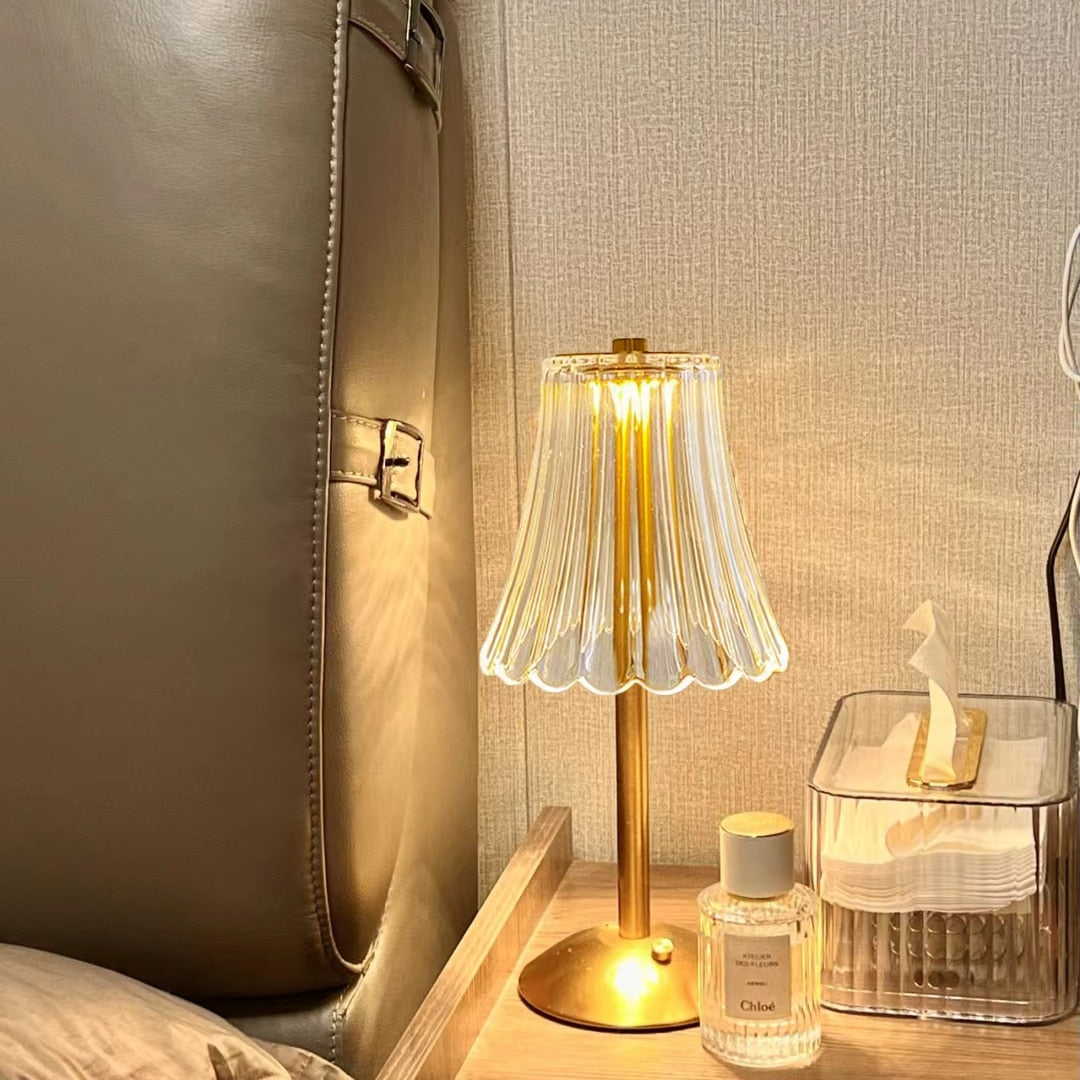 LED Retro Tischlampe USB aufladbar - BrillianceGlow | Brehn