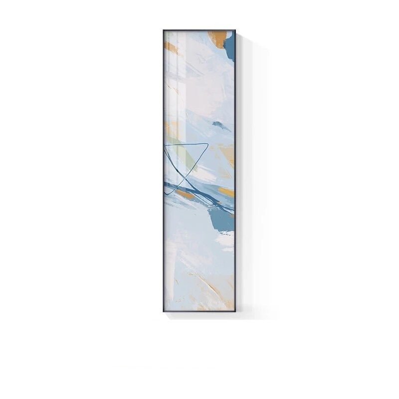 Marmor Druck Abstract Vertikale Format Wandkunst Blau Pastell Rosa Bilder Für Modernes Wohnzimmer Schlafzimmer Eingangsbereich Wanddekoration | Brehn