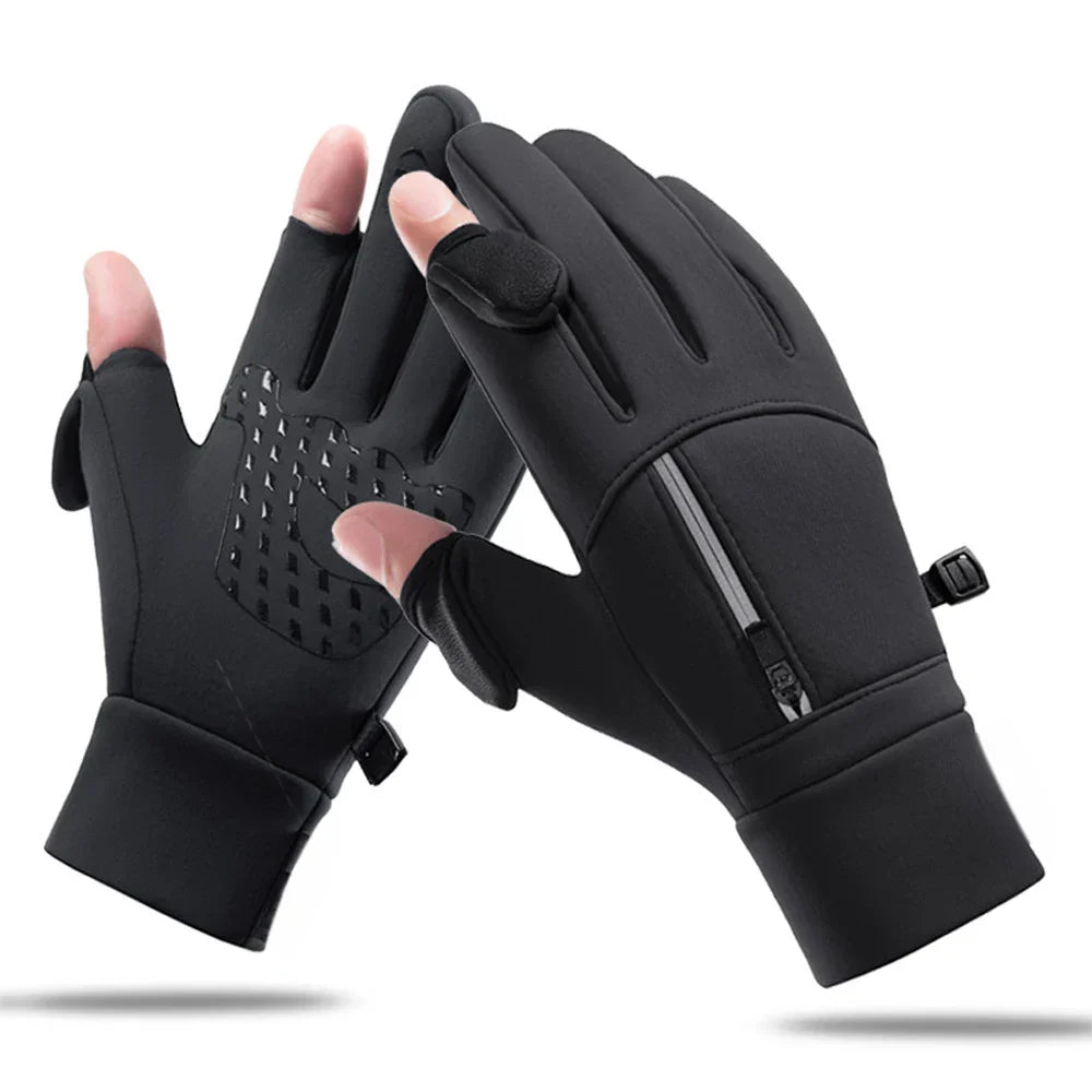 Brehn | FrostGrip | Winterhandschuhe mit faltbaren Fingerspitzen | Wasserdicht, Winddicht & Touchscreen-kompatibel | M–XL