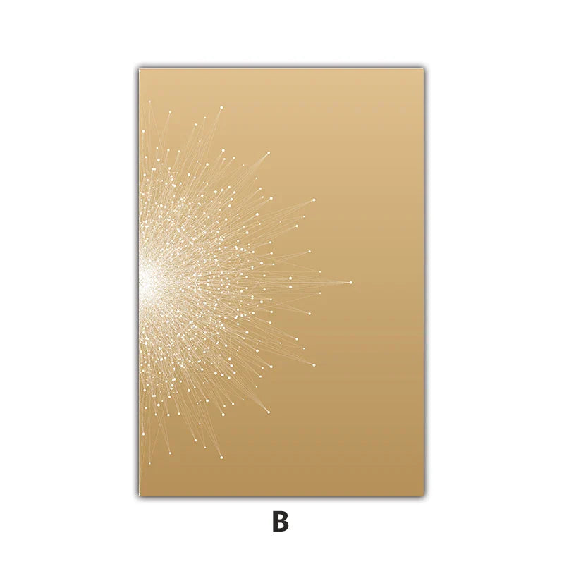 Kontrastierende Farbe Abstrakte Partikel Geometrie Wandkunst Fine Art Leinwanddrucke Bilder Für Wohnzimmer Schlafzimmer Bürodekor | Brehn