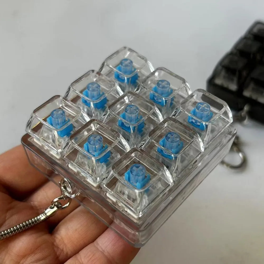 Brehn | Mechanischer Würfel Click Fidget Schlüsselanhänger