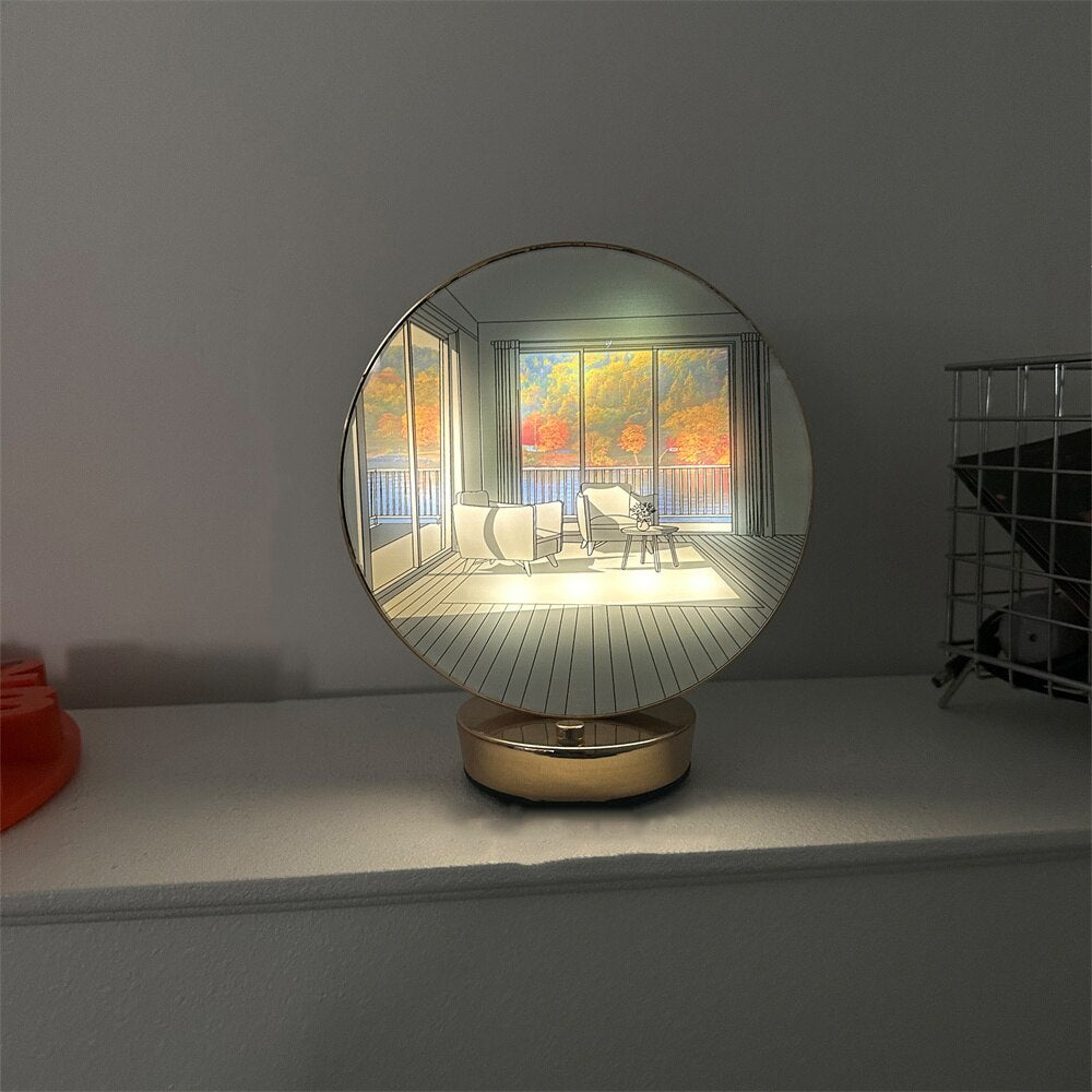 Brehn | Kreative Künstlerische Orb Malerei Tischlampe
