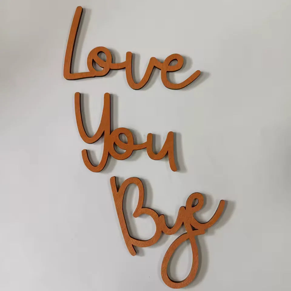 Brehn | Love You Bye Holzschild