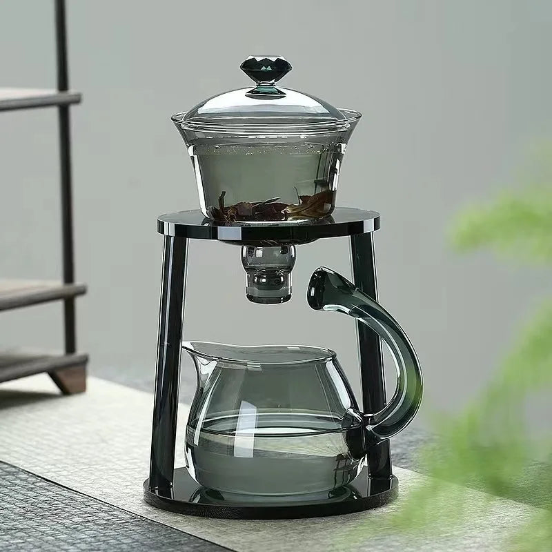Brehn | Glatte Bogen Glas Magnet Teekanne Set