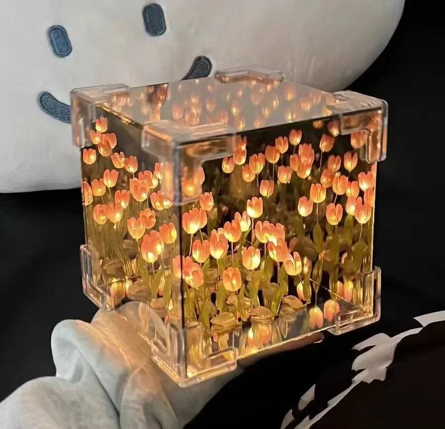 3D Tulpe DIY Brehnume Würfel Nachtlampe | Brehn