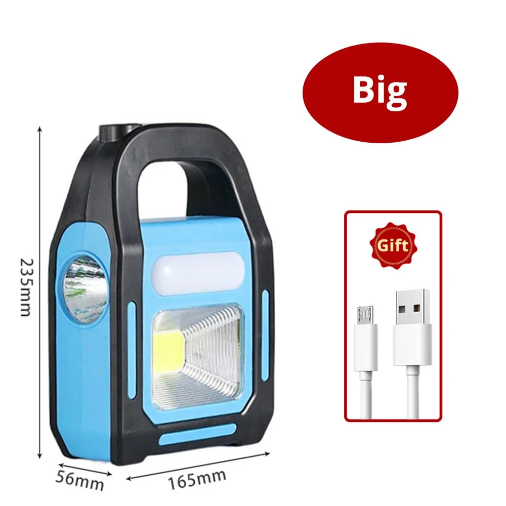 Brehn | Wiederaufladbare USB Campinglampe mit Powerbank – SolarGlow