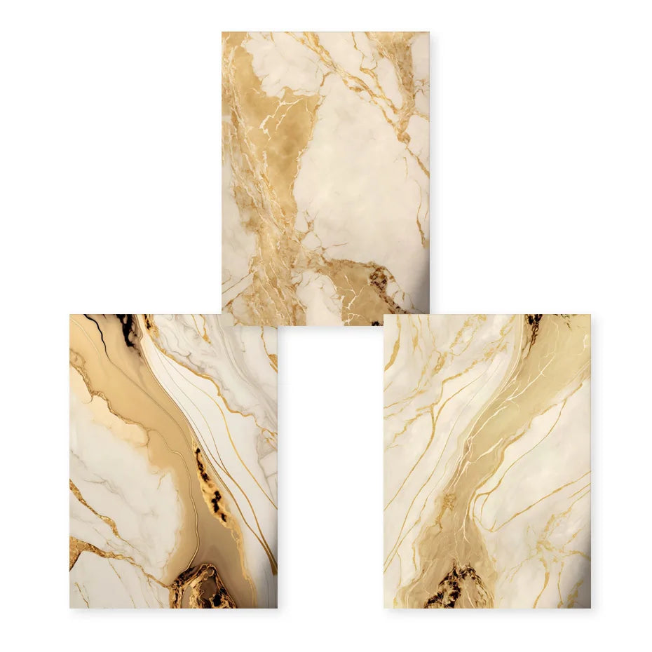 Moderne abstrakte schwarze beige goldene flüssige Marmorprint-Wandkunst Fine Art Leinwanddrucke Bilder für Wohnzimmer Schlafzimmer Kunst Dekor | Brehn