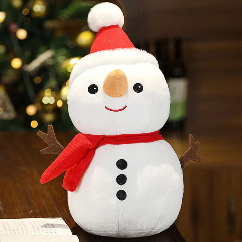 Weihnachtliche Plüschtiere für Dekoration – Rentier, Weihnachtsmann, Schneemann, Perfekt für Festliche Deko | Brehn