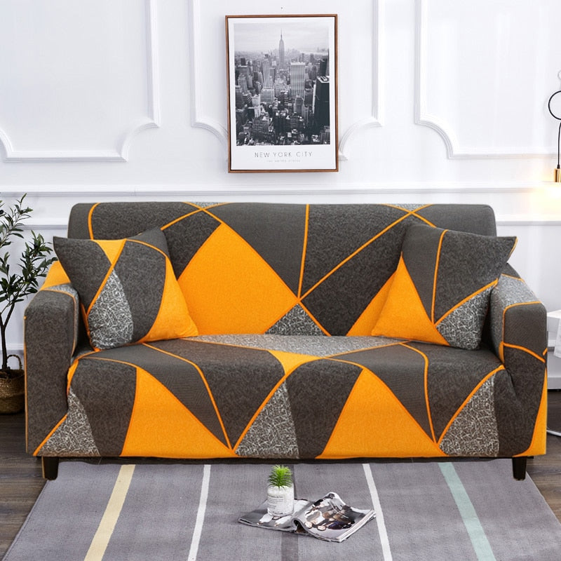 Modern rutschfeste bunte elastische Sofabezug | Brehn