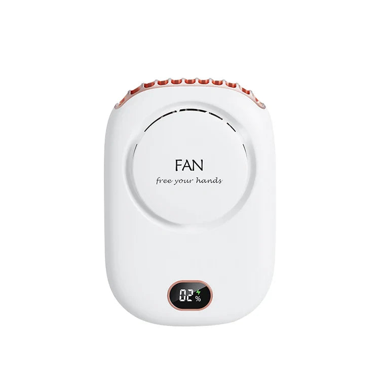 Tragbarer Hängender Nackenventilator – Mini bladeless Kühl-Waist-Ventilator, USB wiederaufladbar für Outdoor-Sport und Reisen | Brehn
