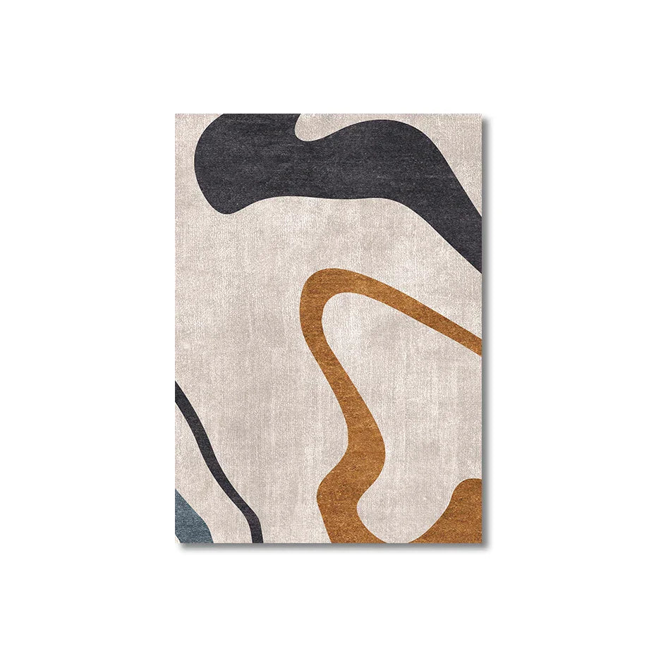Fließende Linien Blau Beige Abstrakte Wandkunst Feine Kunst Leinwanddrucke Bilder Für modernes Wohnzimmer Esszimmer Schlafzimmer Kunst Dekor | Brehn