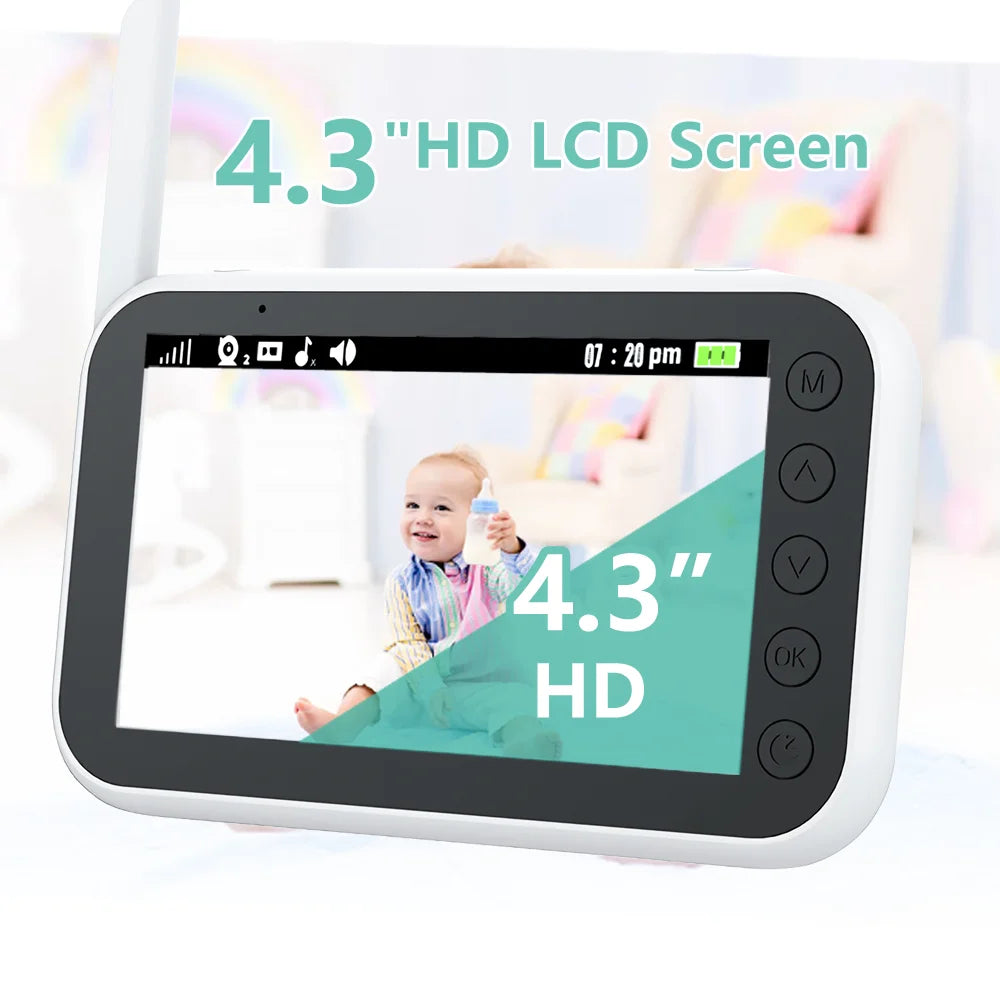 Baby Monitor Überwachung Nachtsicht Musik Nanny Kamera